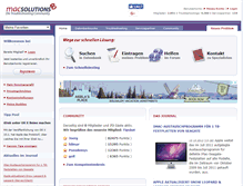 Tablet Screenshot of macsolutions.de